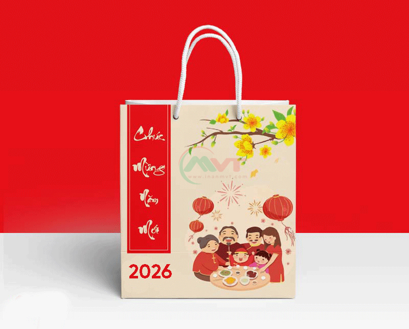in túi giấy tặng quà tết 2026